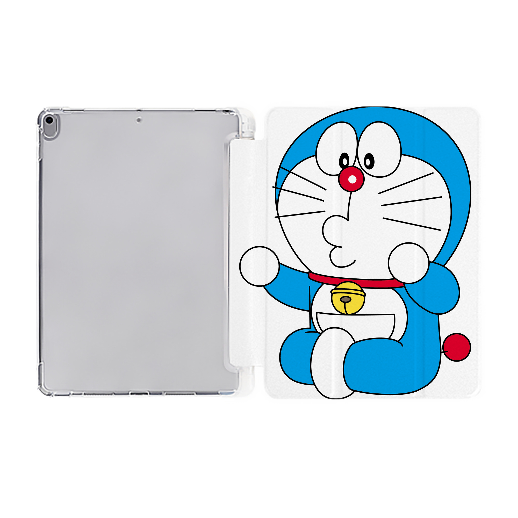 （画像用） ドラえもん Doraemon IPad ケース ペン収納付き 三つ折りスタンド PUレザー×シリコン 対応機種9.5/10.5/10.9インチ